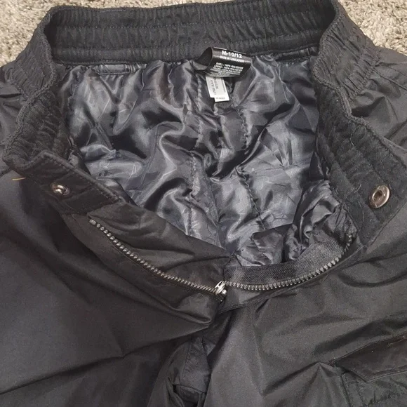 Zero Xposur zip closure snow ski pants - M 10-12 - lined black - Picture 6 of 7